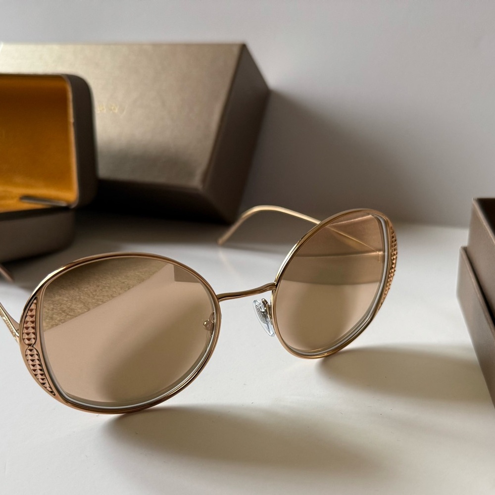 Bvlgari BV6169 Pink Gold Sunglasses - Picture 8 of 9